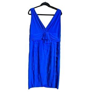 Jones New York Blue Sleeveless Dress, Size 16